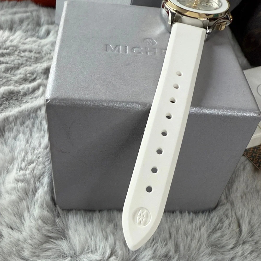 Michele Silver and Gold Watch